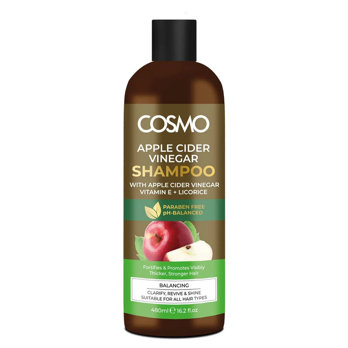Cosmo Apple Cider Vinegar Shampoo - 480ml - Buy Online in Pakistan at Cosmia.pk