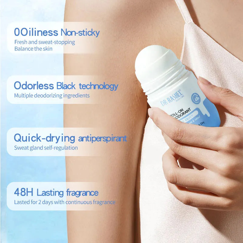 Dr. Rashel Shave Enjoy Roll-On Deodorant 48H Protection - 50ml - Buy Online in Pakistan at Cosmia.pk