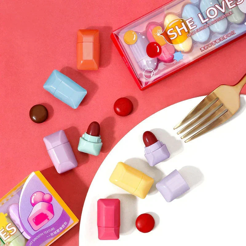 She Loves 8 Pcs Mini Candy Matte Lipstick Set - Buy Online in Pakistan at Cosmia.pk