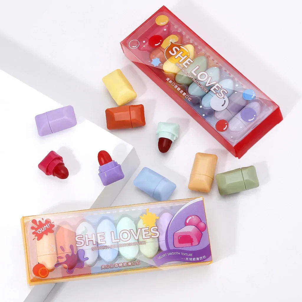 She Loves 8 Pcs Mini Candy Matte Lipstick Set - Buy Online in Pakistan at Cosmia.pk