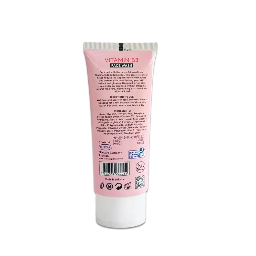 Skin White Vitamin B3 Face Wash Sulphate & Paraben Free – 100g - Buy Online in Pakistan at Cosmia.pk