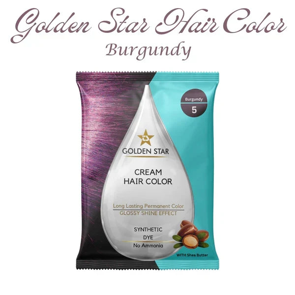 Golden Star Hair Color Burgundy 20g - Buy Online in Pakistan at Cosmia.pk