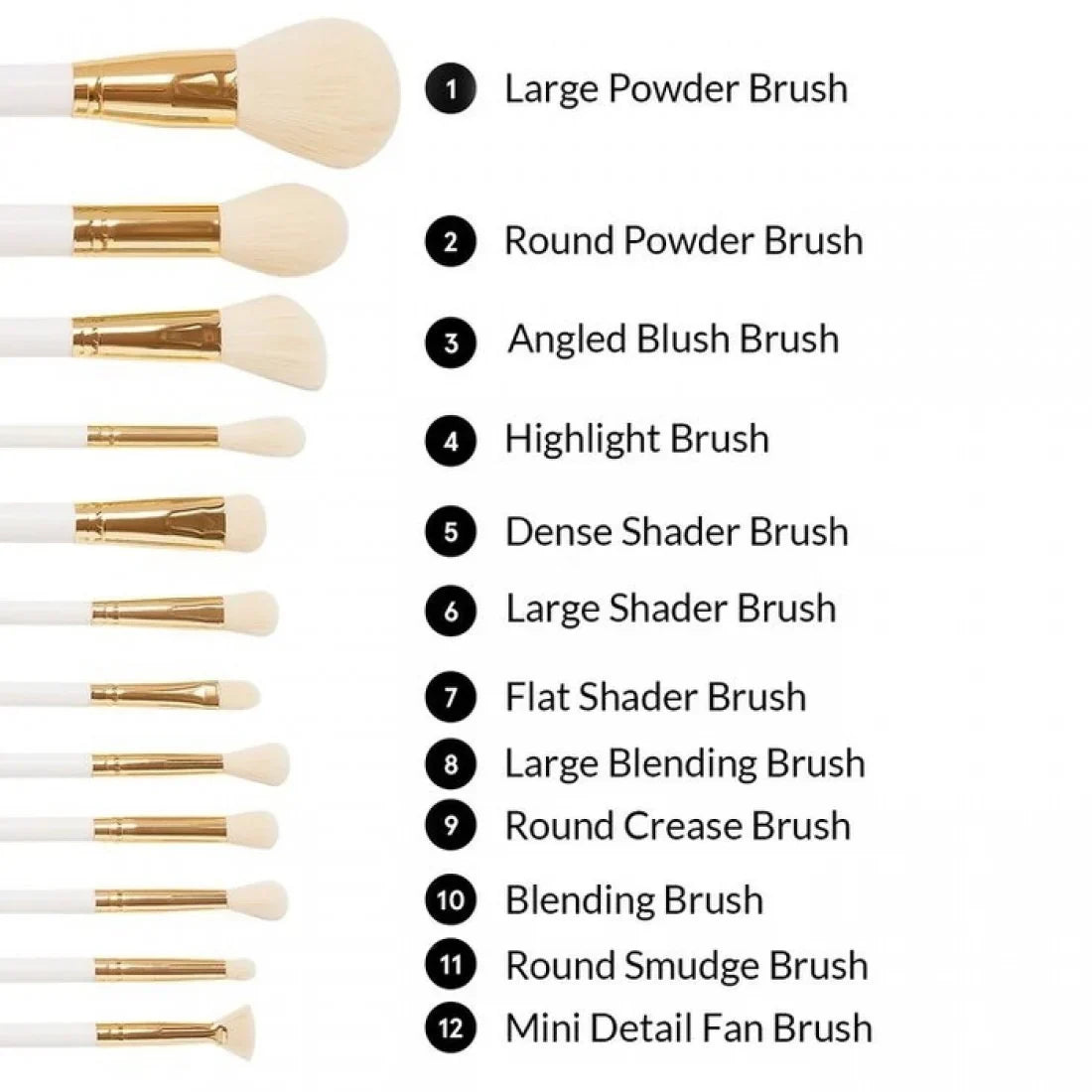 BH Cosmetics There's Snowbody Like You - 12 Pc Brush Set - Buy Online in Pakistan at Cosmia.pk