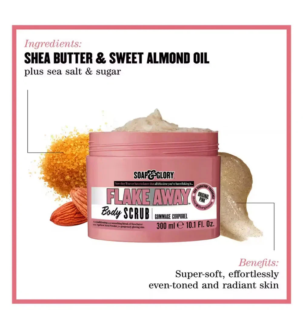 Soap & Glory Flake Away Body Scrub, For Gorgeously Glowing Skin - 50ml - Buy Online in Pakistan at Cosmia.pk