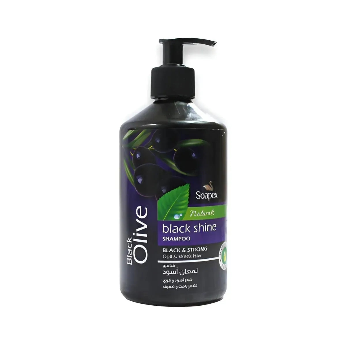 Soapex Natural Black Olive Black Shine Shampoo 500ml - Buy Online in Pakistan at Cosmia.pk