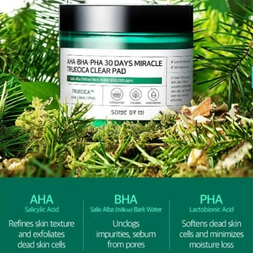 Some By Mi - AHA BHA PHA 30 Days Miracle Truecica Clear Pad 70 pcs - Buy Online in Pakistan at Cosmia.pk