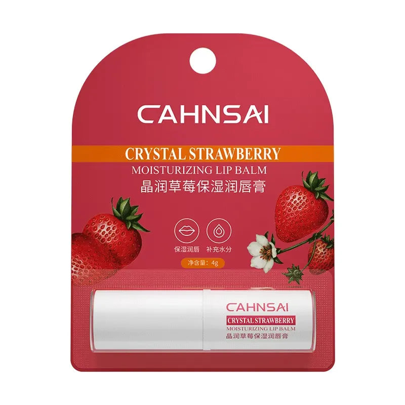 CAHNSAI Crystal Strawberry Moisturizing Lip Balm - 4g - Buy Online in Pakistan at Cosmia.pk