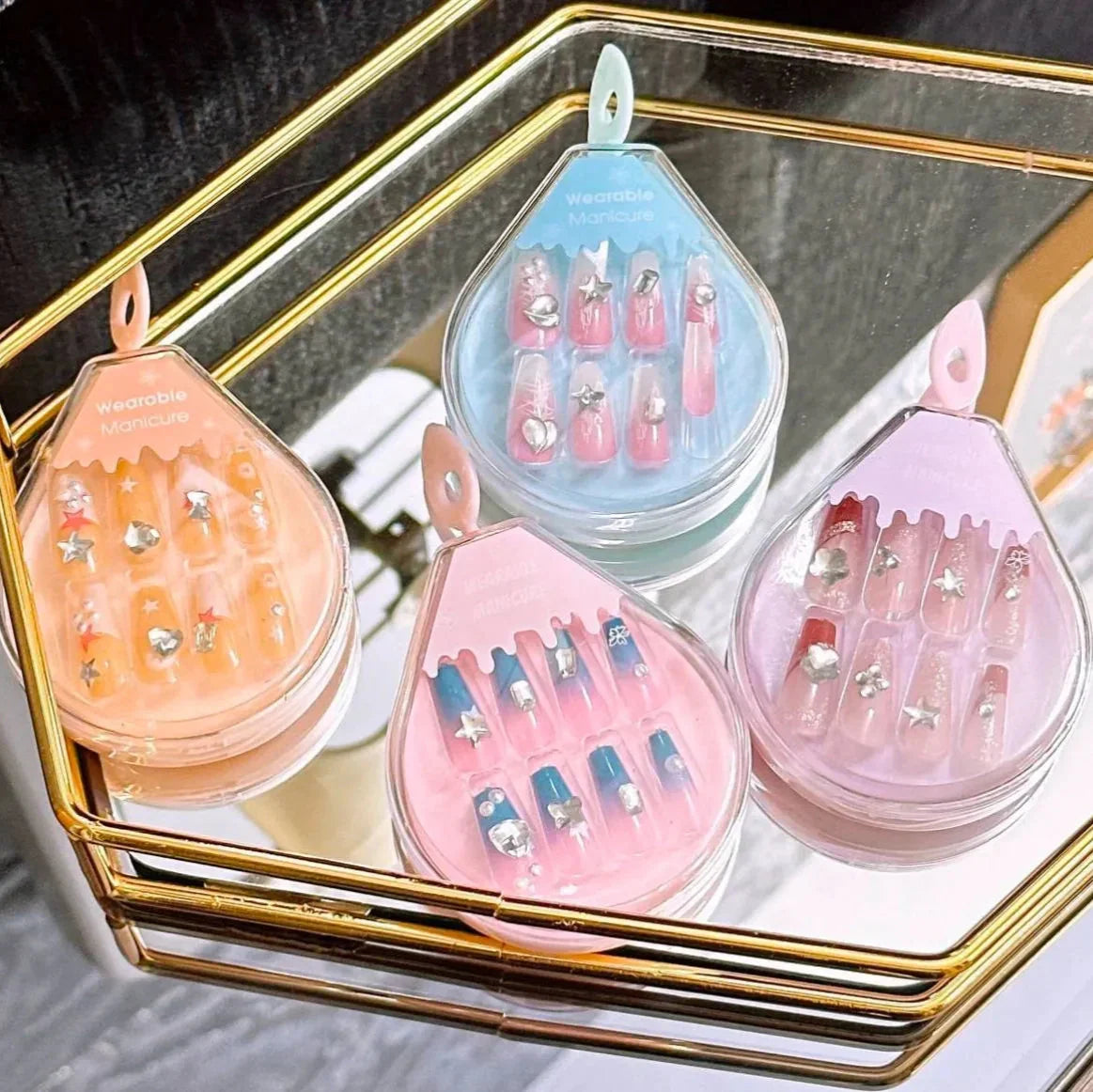 Stylish Artifical Nails Drop Shape Box - Buy Online in Pakistan at Cosmia.pk