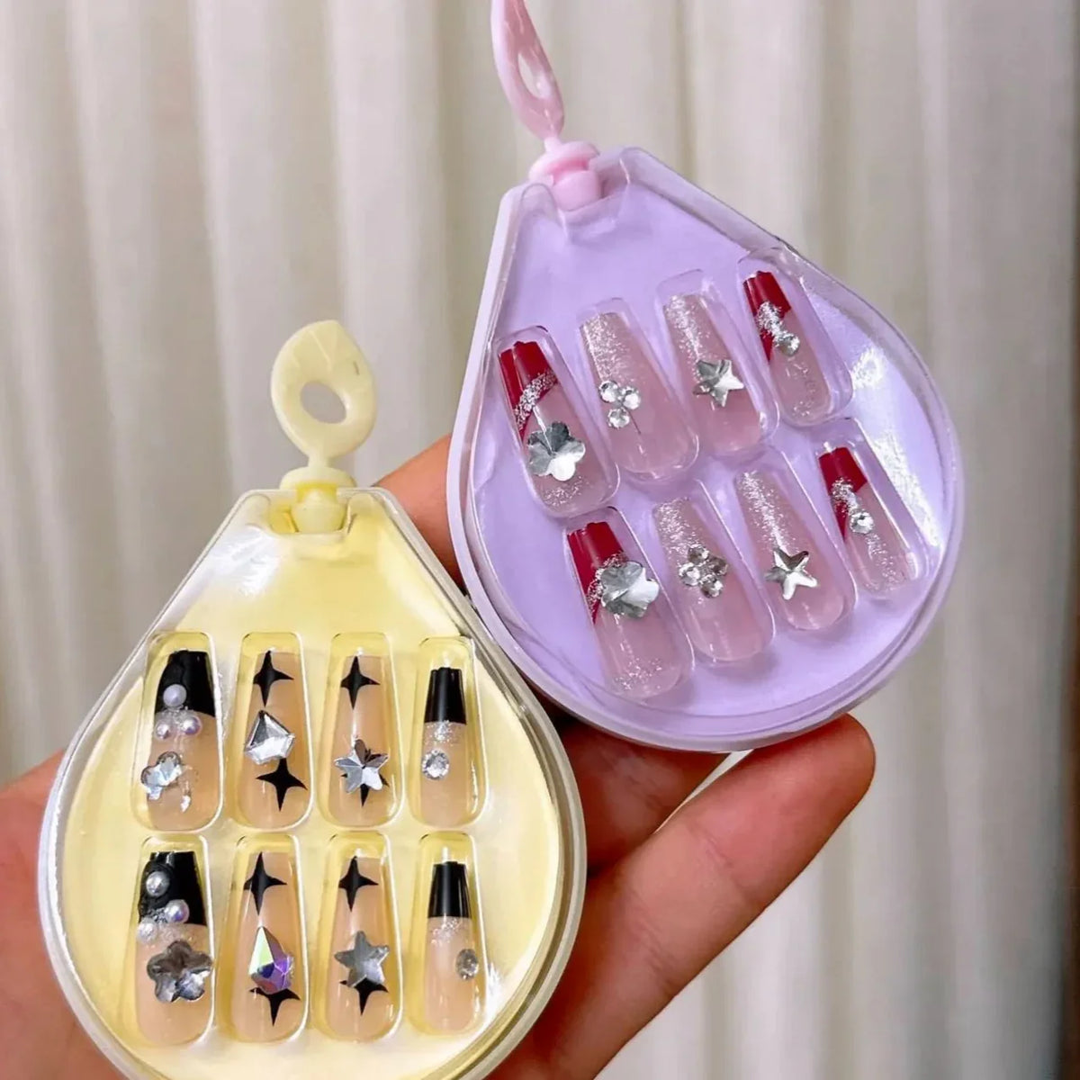 Stylish Artifical Nails Drop Shape Box - Buy Online in Pakistan at Cosmia.pk