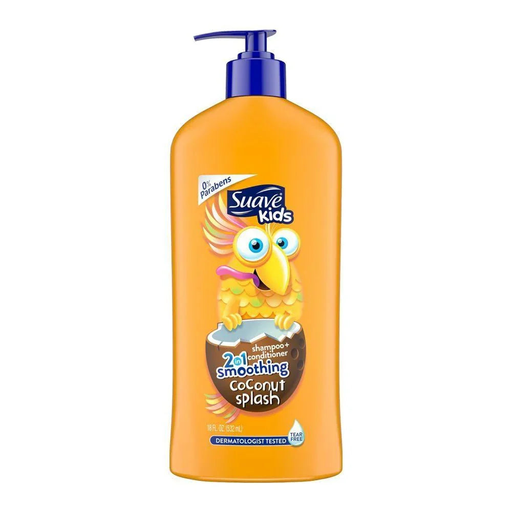 Suave - Kids 2in1 Coconut Splash Shampoo + Conditioner 532ml - Buy Online in Pakistan at Cosmia.pk