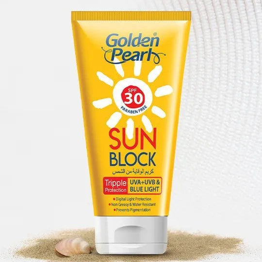 Golden Pearl Sun Block SPF 30 - Buy Online in Pakistan at Cosmia.pk