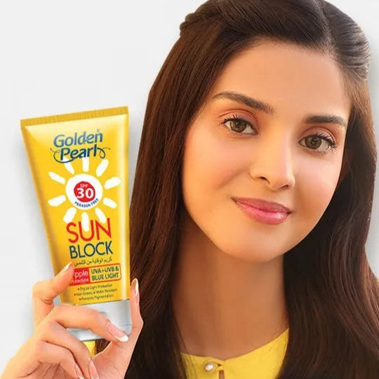 Golden Pearl Sun Block SPF 30 - Buy Online in Pakistan at Cosmia.pk
