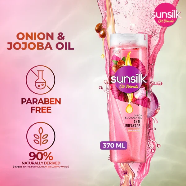 Sunsilk - Oil Blends Onion & Jojoba Oil Shampoo - 380Ml - Buy Online in Pakistan at Cosmia.pk