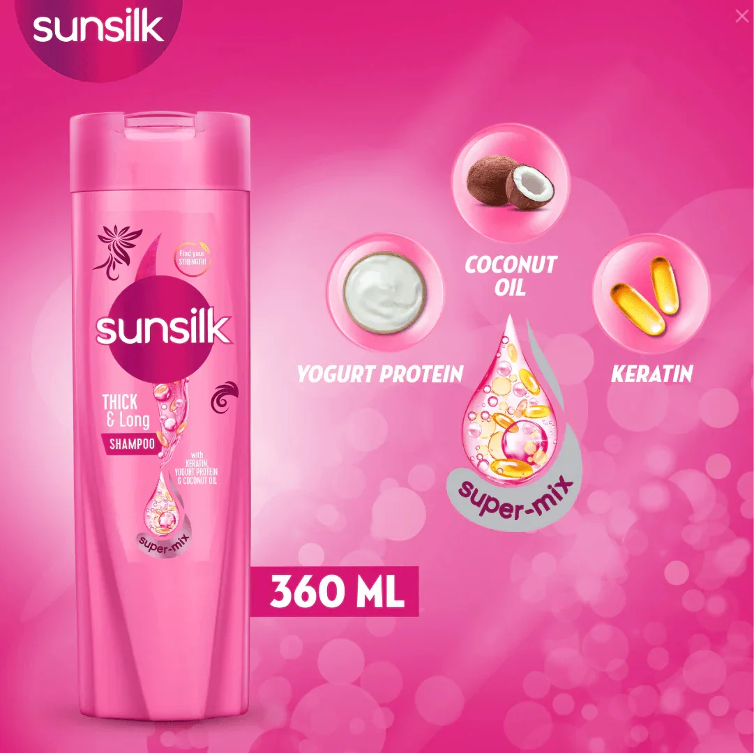 Sunsilk Shampoo Thick & Long - Buy Online in Pakistan at Cosmia.pk