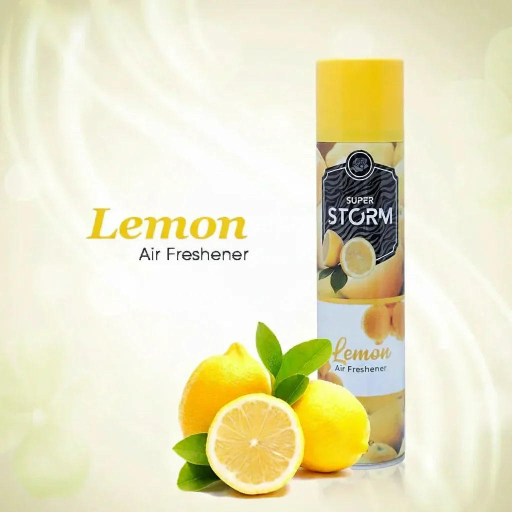 Super Storm Lemon Air Freshener - 300ml - Buy Online in Pakistan at Cosmia.pk