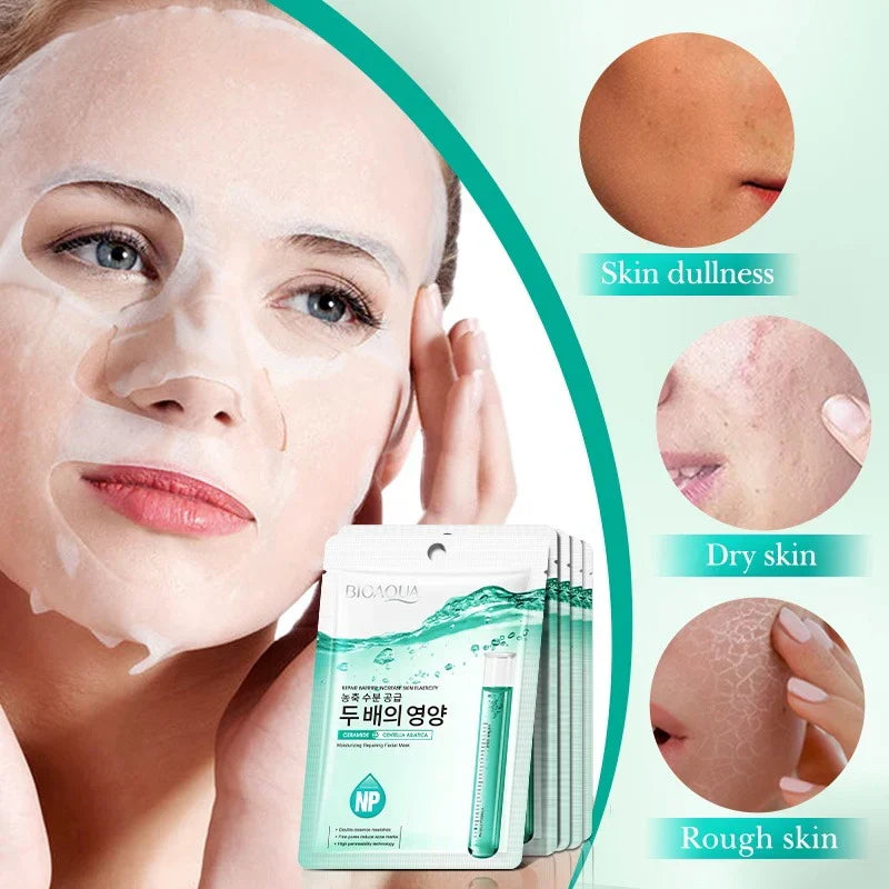 Bioaqua Ceramide Centella Asiatica Moisturizing Face Mask - Buy Online in Pakistan at Cosmia.pk