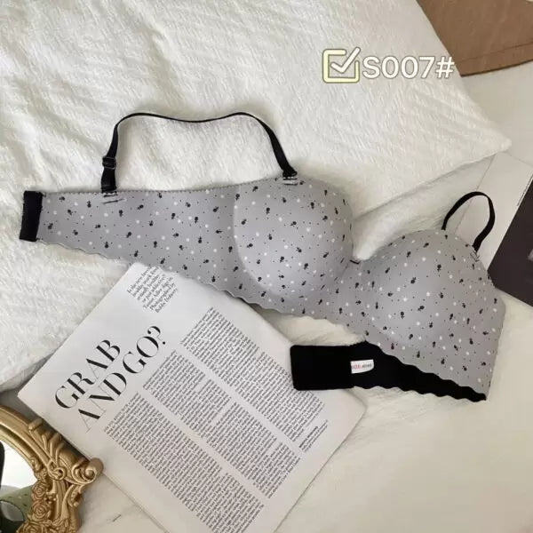 Sweet Printed Half Cup Seamless Push Up Bra - Buy Online in Pakistan at Cosmia.pk