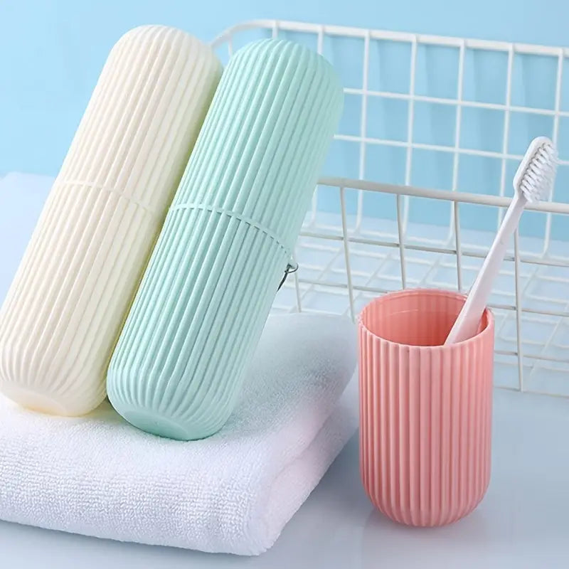 Capsule Toothbrush Holder, Travel Toiletries Storage Cup - Buy Online in Pakistan at Cosmia.pk