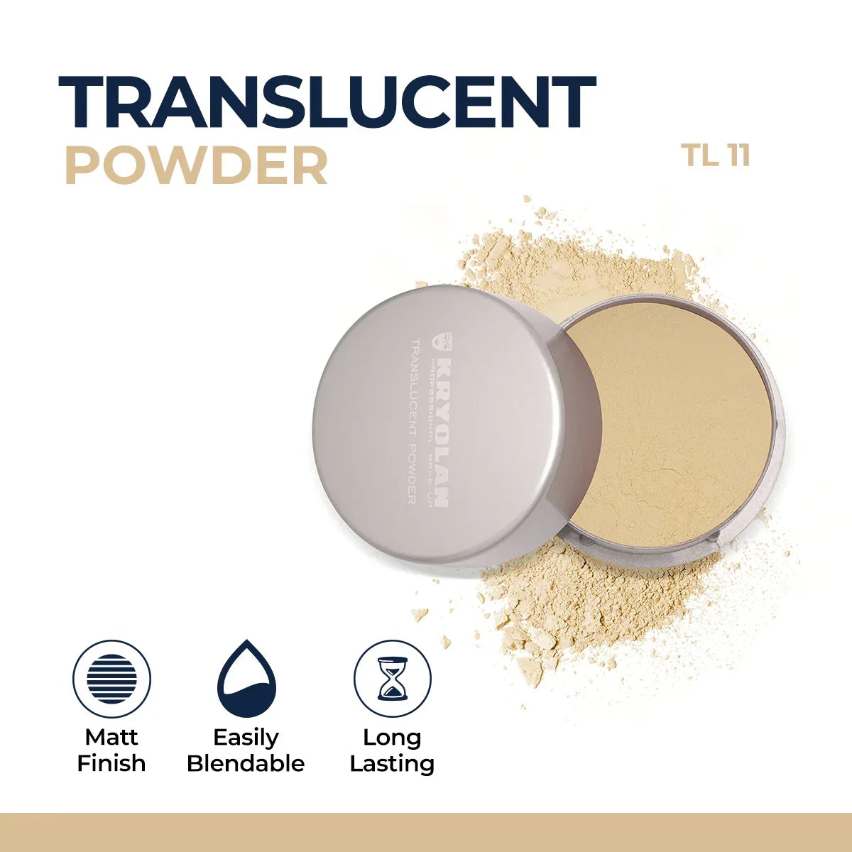 Kryolan - Translucent Powder 60g - Buy Online in Pakistan at Cosmia.pk