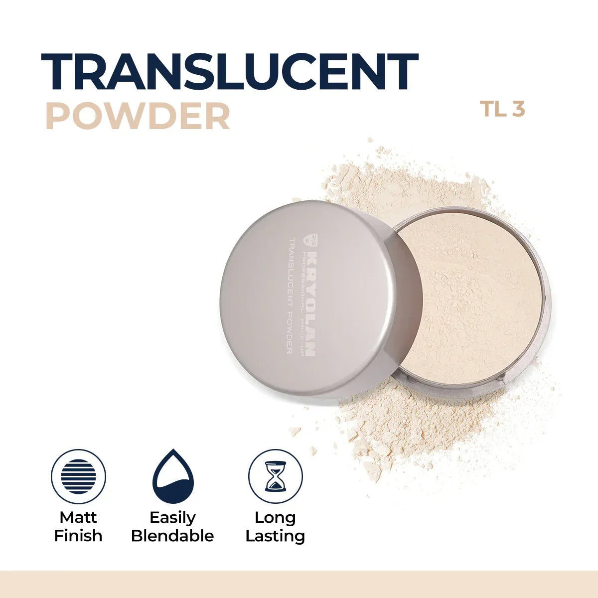 Kryolan - Translucent Powder 60g - Buy Online in Pakistan at Cosmia.pk