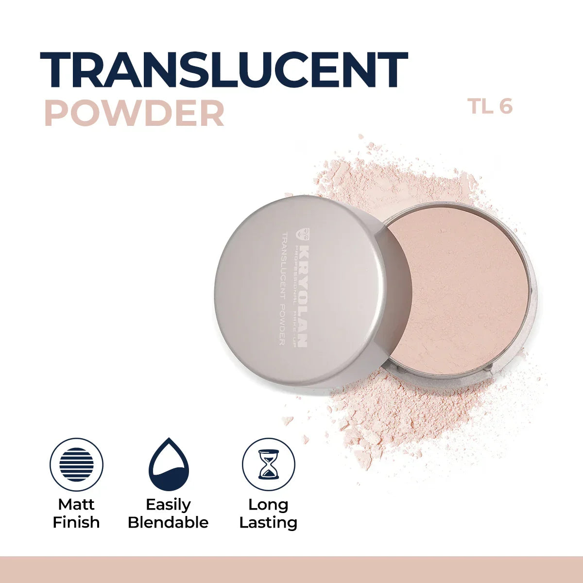 Kryolan - Translucent Powder 60g - Buy Online in Pakistan at Cosmia.pk