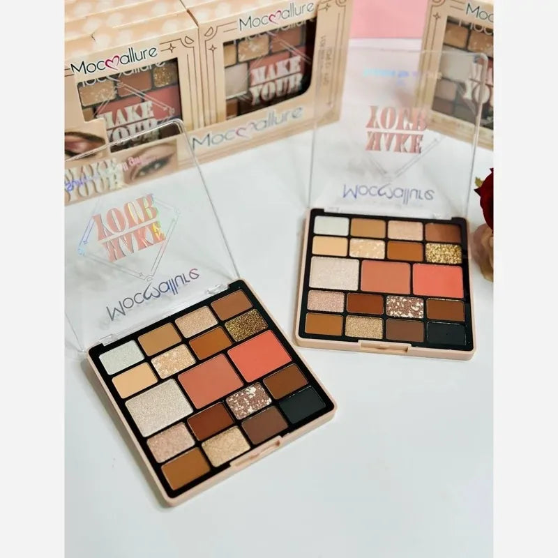 Mocallure Make Your Eyeshadow Palette - 19 Colors - Buy Online in Pakistan at Cosmia.pk