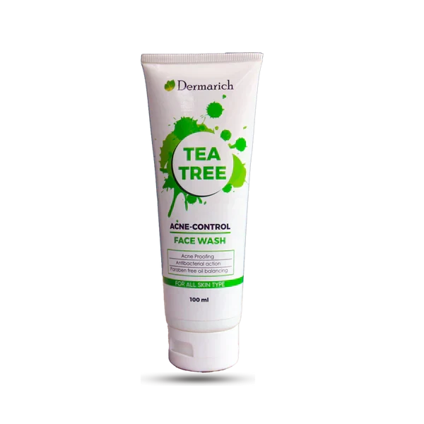 Dermarich Tea Tree Face Wash For Acne & Pimples With Tea Tree & Neem - Buy Online in Pakistan at Cosmia.pk