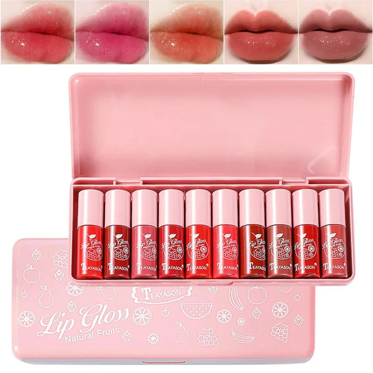 Pack of 10 Teayson Lip Glow Glosses - Buy Online in Pakistan at Cosmia.pk