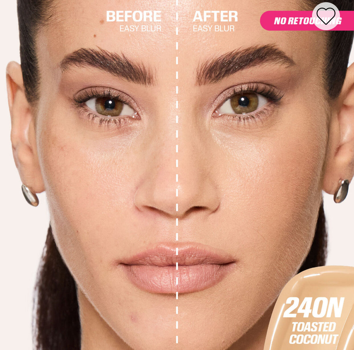 Huda Beauty Easy Blur Natural Airbrush Foundation 30ml - 240N Toasted Coconut - buy online in Pakistan