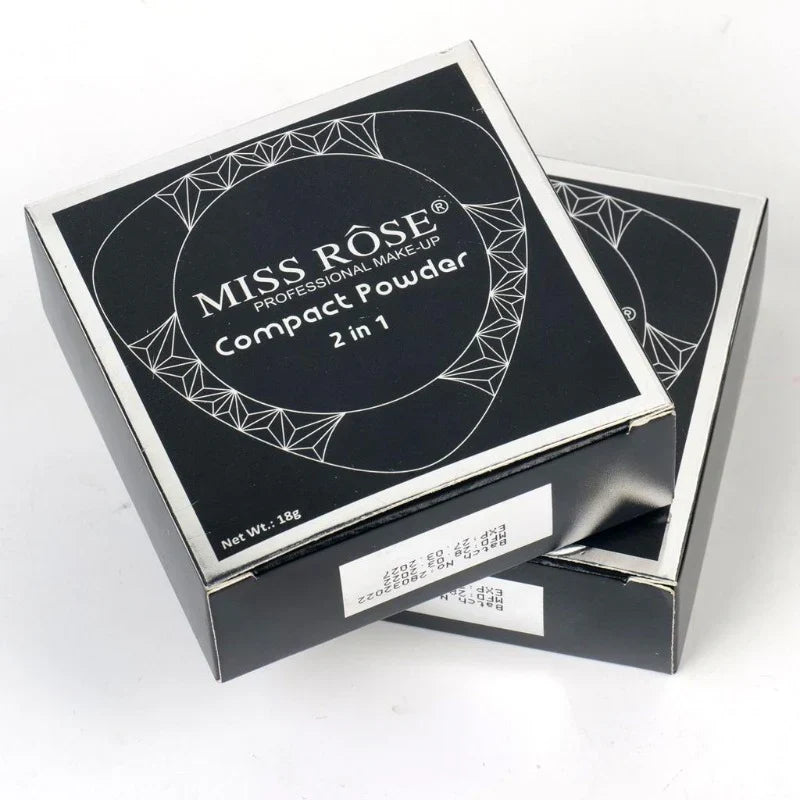 Miss Rose Bright Black Triangle Double Layer Powder - Buy Online in Pakistan at Cosmia.pk