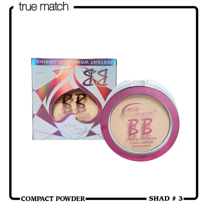 True Match BB Compact Powder Long Lasting Waterproof - Shade 3 - Buy Online in Pakistan at Cosmia.pk