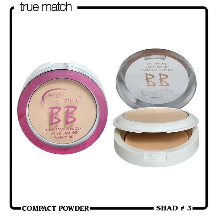 True Match BB Compact Powder Long Lasting Waterproof - Shade 3 - Buy Online in Pakistan at Cosmia.pk