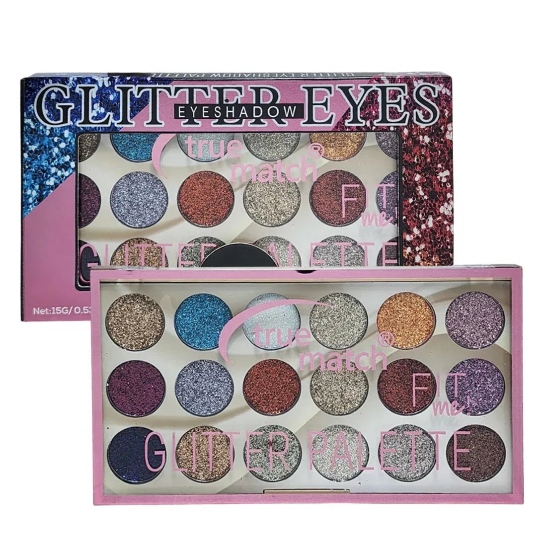 True Match Fit Me 18 Color Magic Glitter Eyeshadow Kit - Buy Online in Pakistan at Cosmia.pk