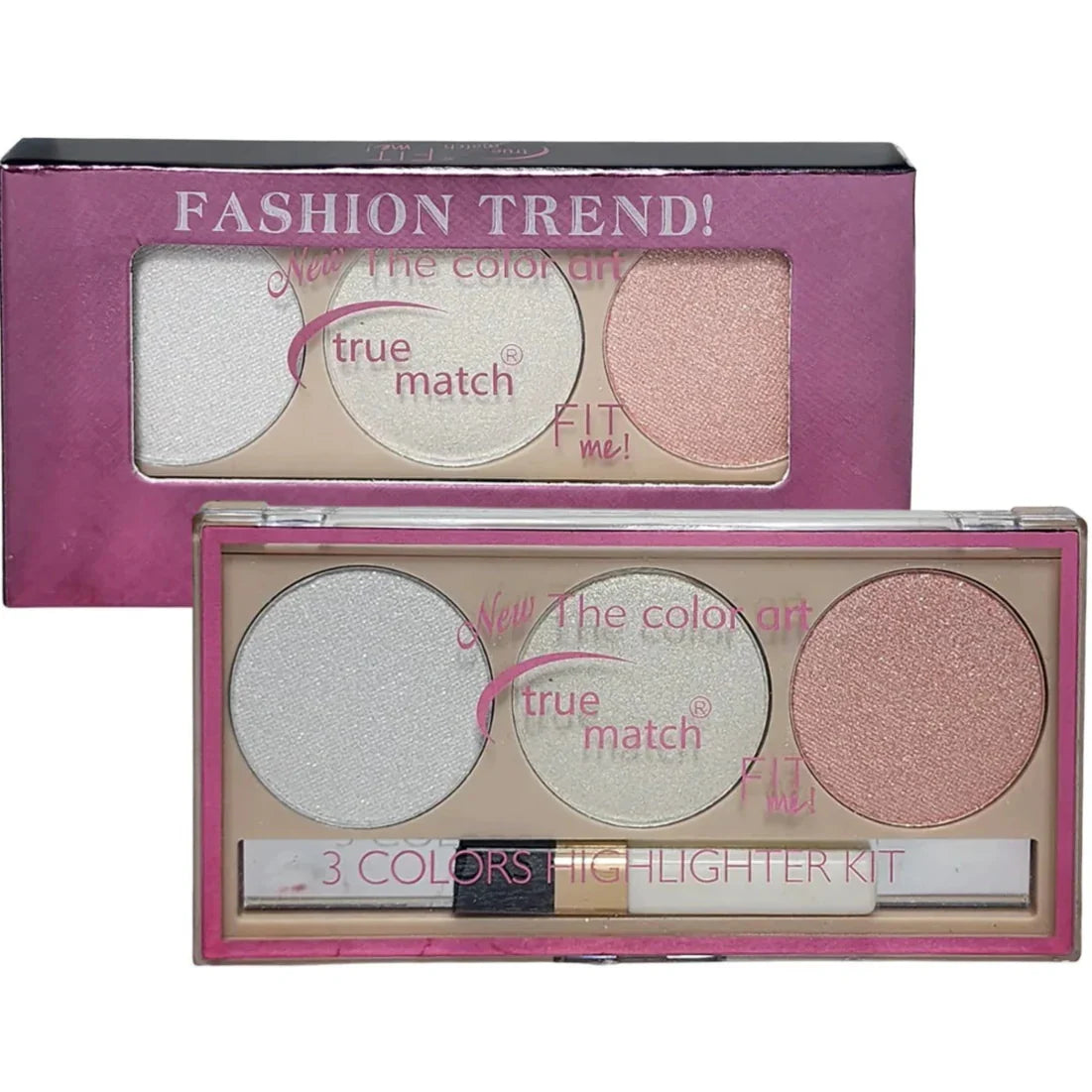True Match Fit Me Fashion Trend The Color Art 3 Color Highlighter Palette - Buy Online in Pakistan at Cosmia.pk
