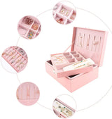 PU Leather Jewellery Box with Lock - Buy Online in Pakistan at Cosmia.pk
