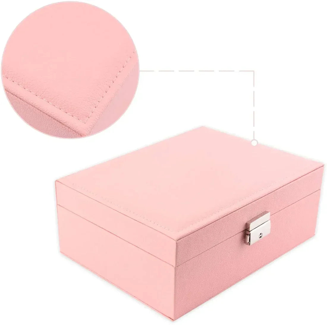 PU Leather Jewellery Box with Lock - Buy Online in Pakistan at Cosmia.pk
