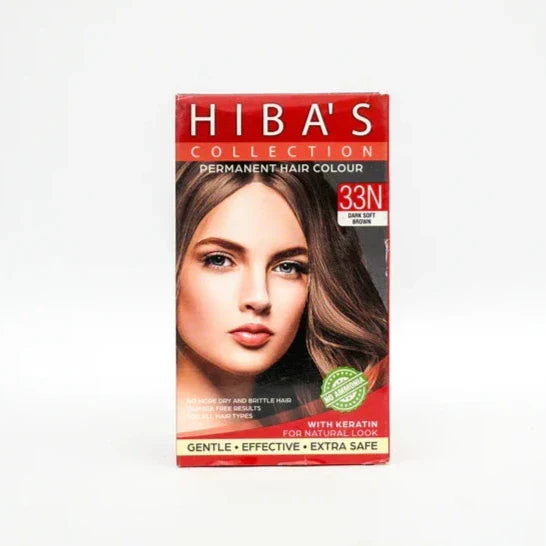 Hibas Collection Hair Color 33N Dark Soft Brown (60-ml) - Buy Online in Pakistan at Cosmia.pk
