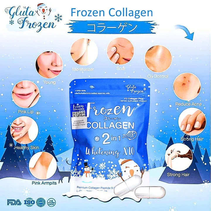 Frozen Collagen 2-in-1 Whitening – 60 Capsules - Buy Online in Pakistan at Cosmia.pk