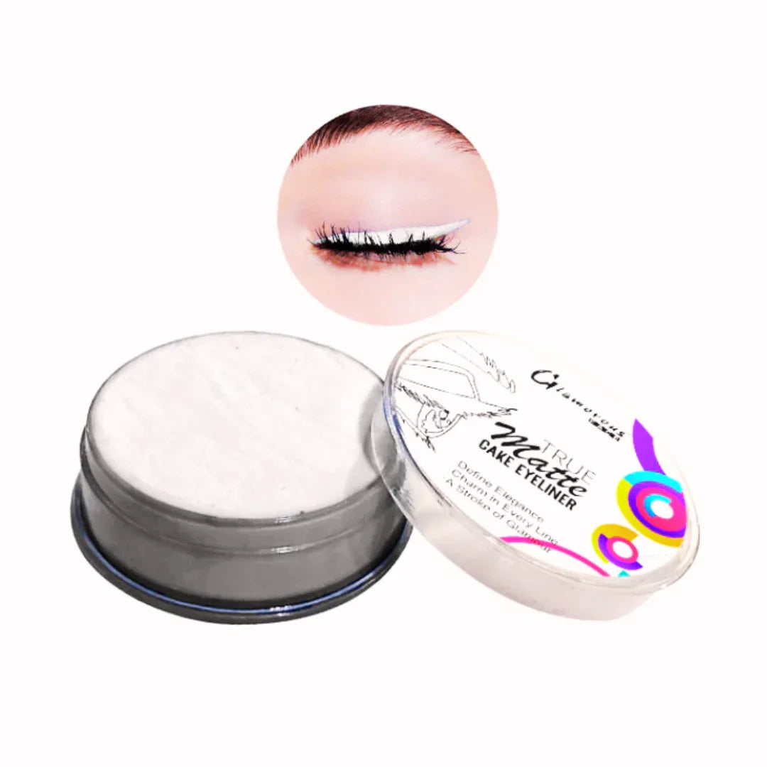 Glamorous Face Cake Eyeliner – WHITE - Buy Online in Pakistan at Cosmia.pk