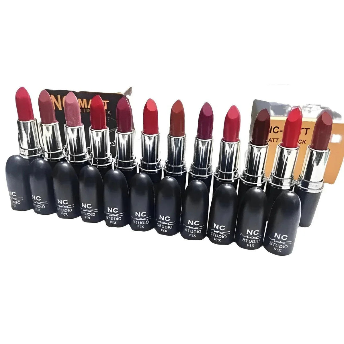 High Quality NC Mac Lipsticks - 12PCS - Buy Online in Pakistan at Cosmia.pk