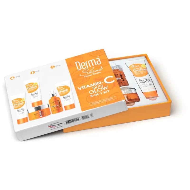 Derma Shine Vitamin-C Skin Glow Kit 5-in-1 Kit - Buy Online in Pakistan at Cosmia.pk
