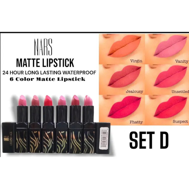 Nars Matte Lipsticks 6Pcs - Buy Online in Pakistan at Cosmia.pk