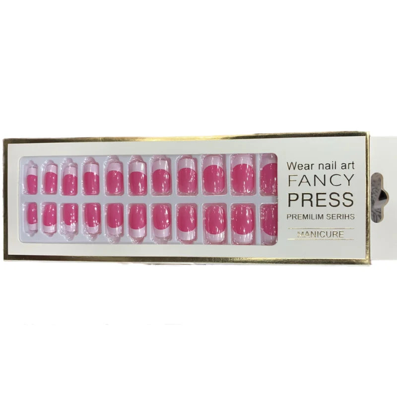24 Pieces Casual Press On Artifical Nails - Buy Online in Pakistan at Cosmia.pk