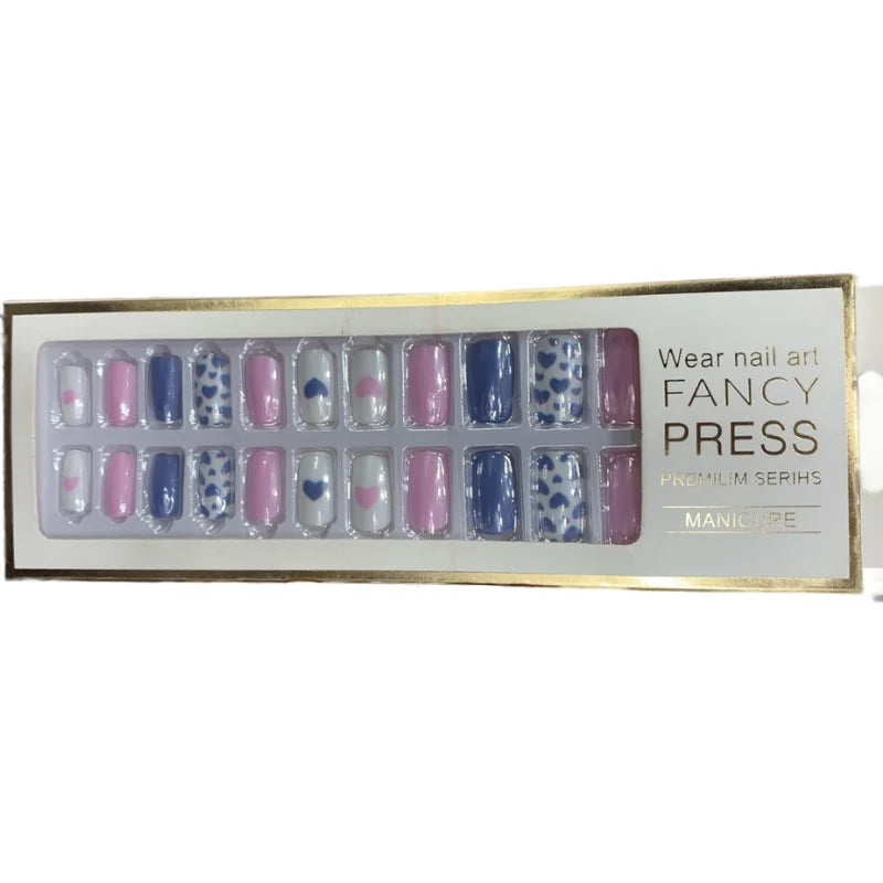 24 Pieces Casual Press On Artifical Nails - Buy Online in Pakistan at Cosmia.pk