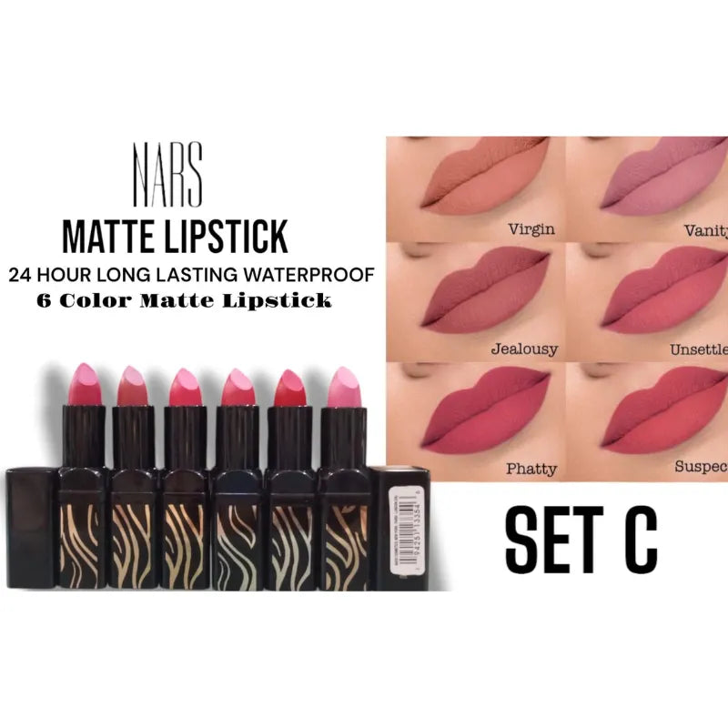 Nars Matte Lipsticks 6Pcs - Buy Online in Pakistan at Cosmia.pk
