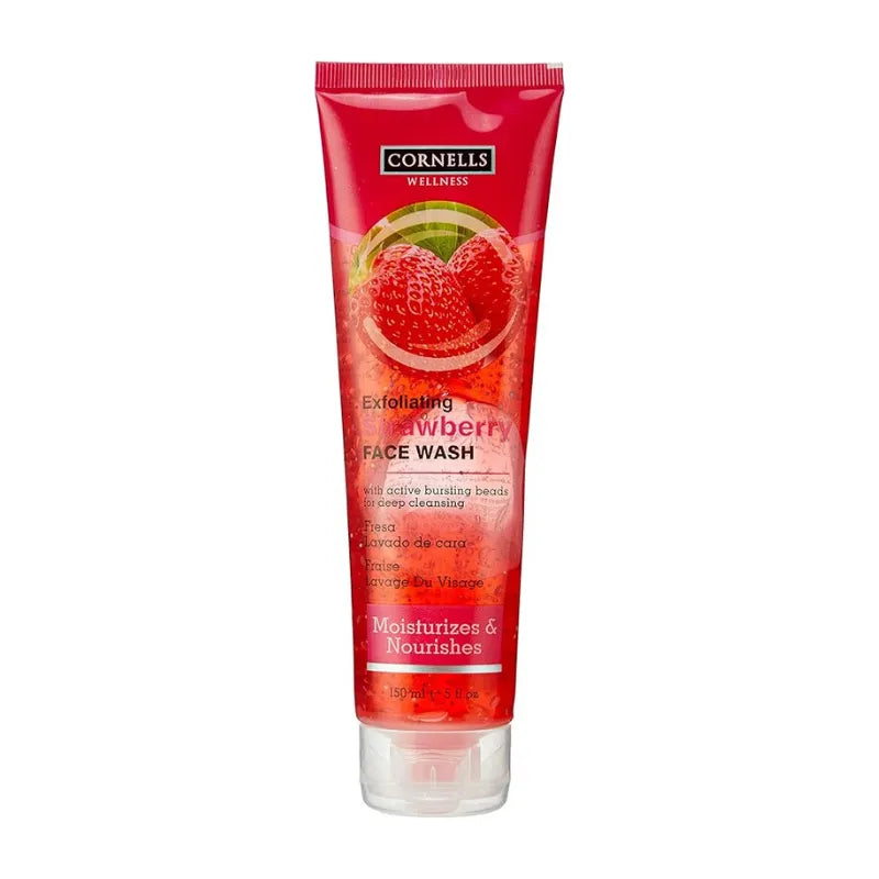 Cornells Wellness Exfoliating Strawberry Face Wash - 150ml - Buy Online in Pakistan at Cosmia.pk
