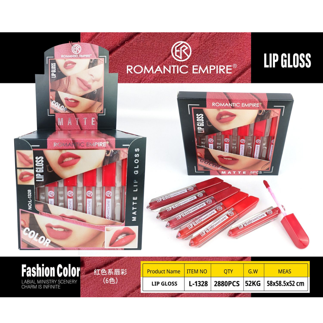 Romantic Empire Matte Lip Gloss – 6pcs Set - Buy Online in Pakistan at Cosmia.pk