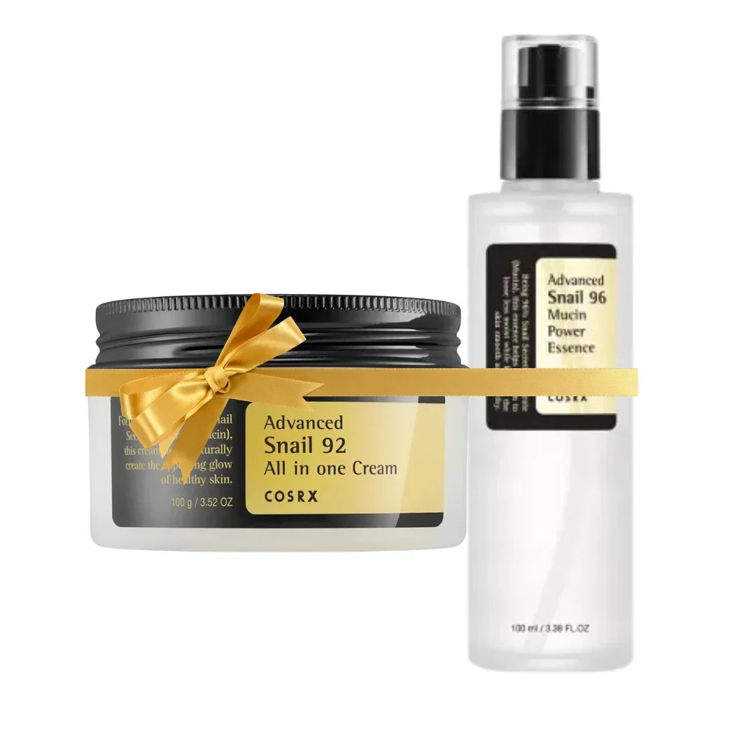 Advanced Snail Bundle : Advanced Snail 96 Mucin Power Essence 100ml + Advanced Snail 92 All in one Cream - 100g - Buy Online in Pakistan at Cosmia.pk