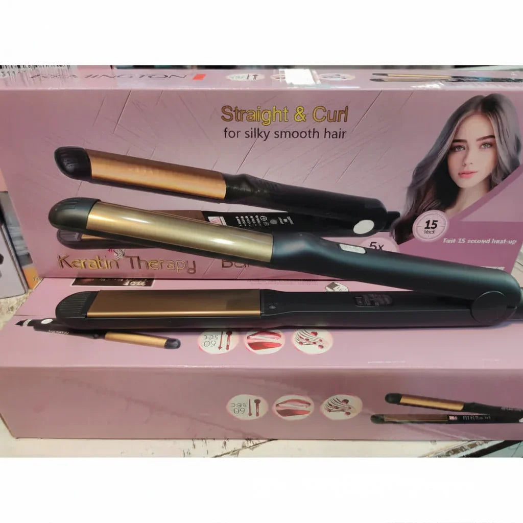 2-in-1 High Heat Hair Straightener – Sleek & Curl Styler - Buy Online in Pakistan at Cosmia.pk