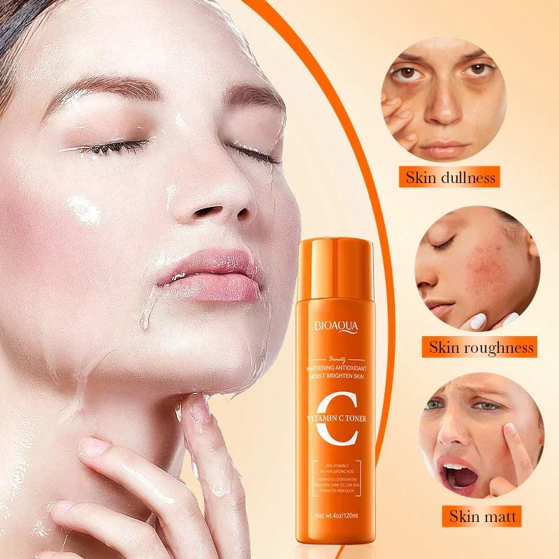 BIOAQUA Vitamin C Whitening Antioxidant Moist Brighten Face Toner – 120ml - Buy Online in Pakistan at Cosmia.pk